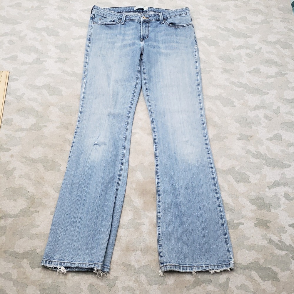 Levi's 545 Jeans Womens 12 Long Low Boot Cut Denim Light Wash Stretfh